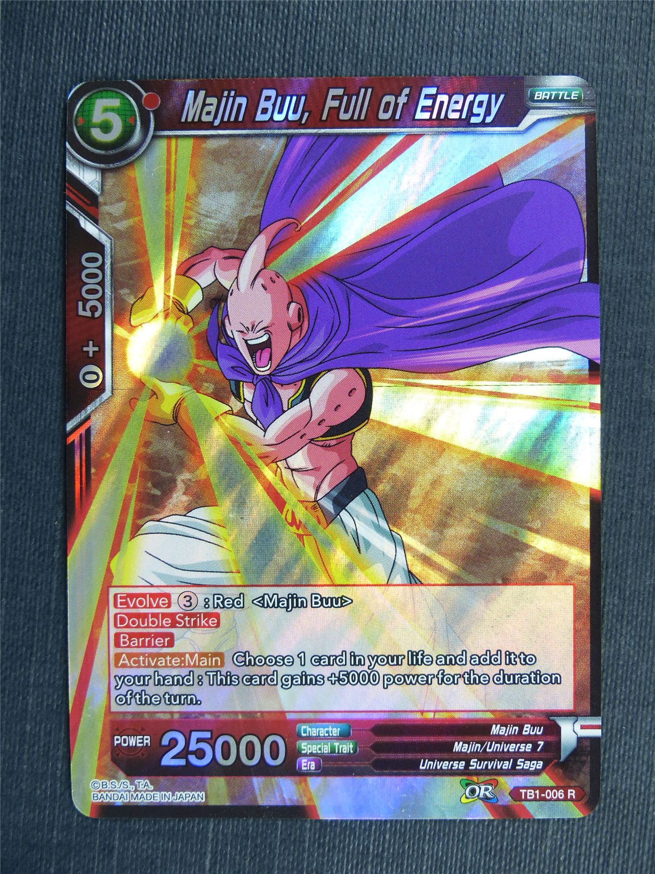 Majin Buu Full of Energy R - Dragon Ball Super Cards #42W