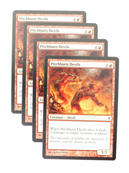 Mtg - Conspiracy - 4x Pitchburn Devils