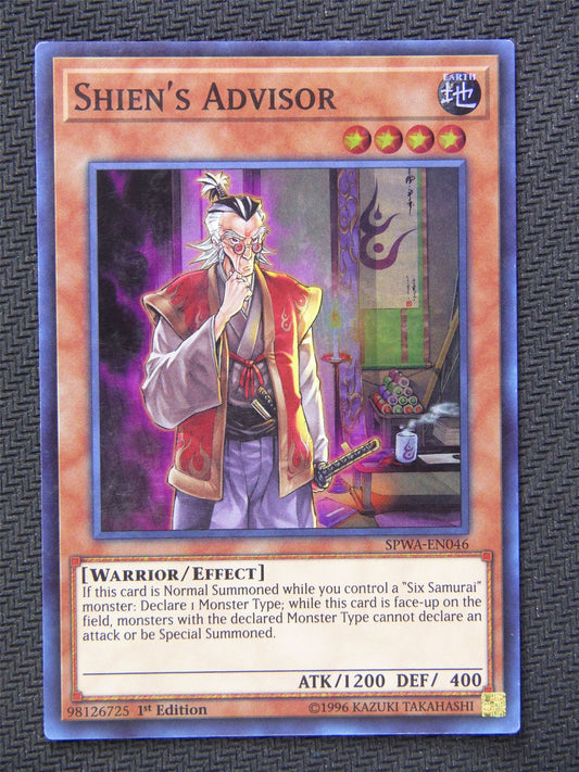 Shien Advisor SPWA - Super Rare - Yugioh Card #5V9