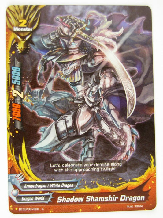 Buddyfight Cards: SHADOW SHAMSHIR DRAGON BT03 C FOIL