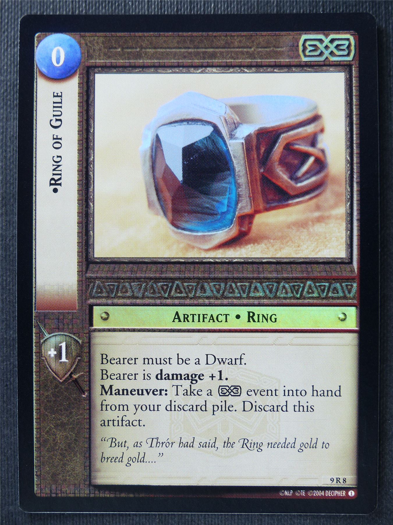 Ring of Guile 9 R 8 Foil - LotR Card #3EE