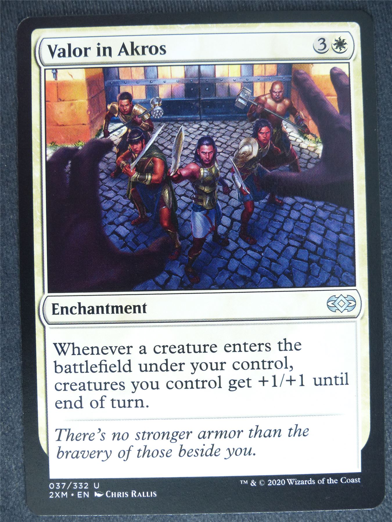 Valor in Akros - Double Masters - Mtg Magic Cards #5F