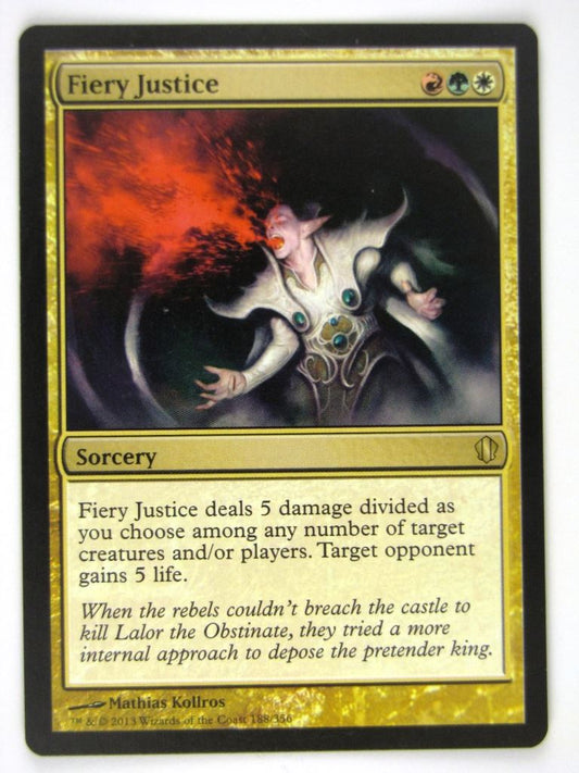 MTG Magic Cards: FIERY JUSTICE # 19J61