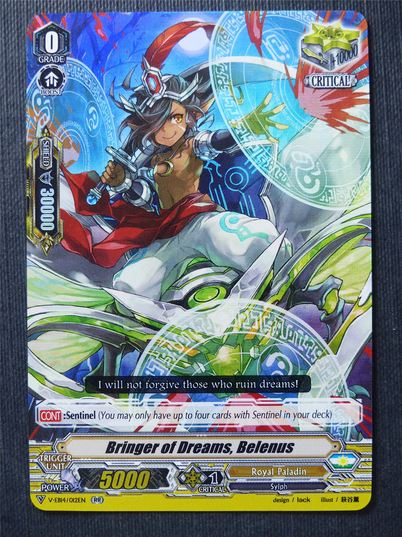 Bringer of Dreams Belenus V-EB14 RR - Vanguard Cards #1GL