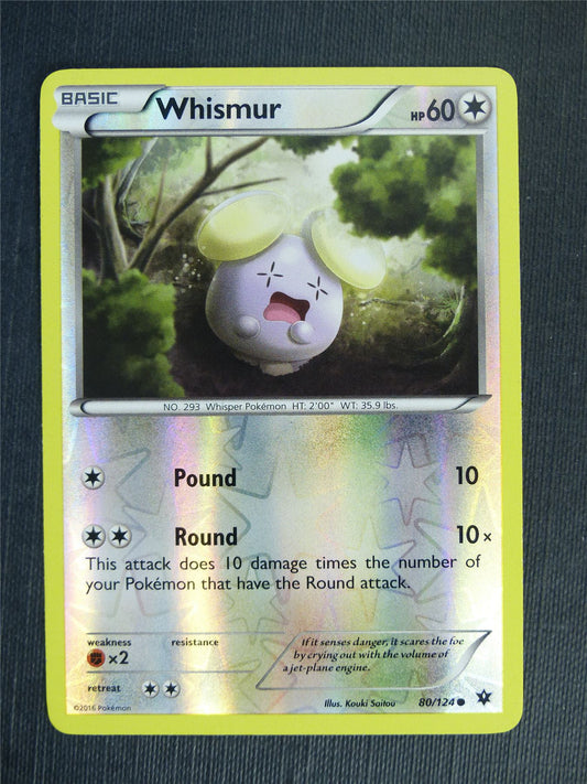 Whismur 80/124 Reverse Holo - Pokemon Cards #2C6