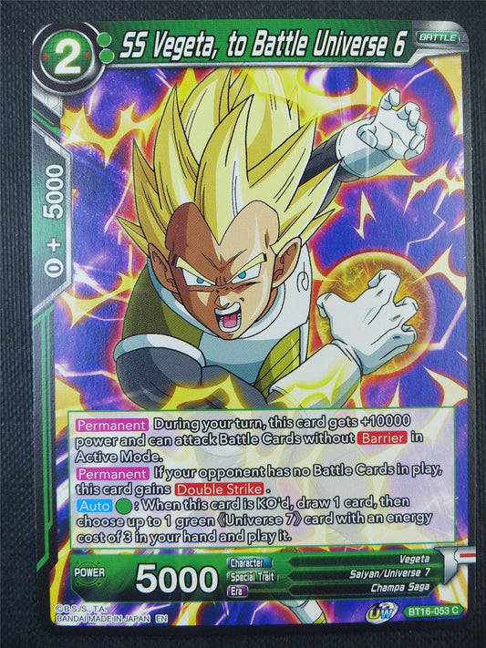 SS Vegeta to Battle Universe 6 - Dragon Ball Super Card #80E