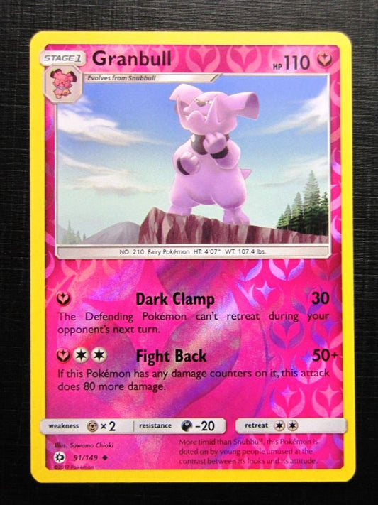 Pokemon Cards: GRANBULL 91/149 REVERSE HOLO # 25A61