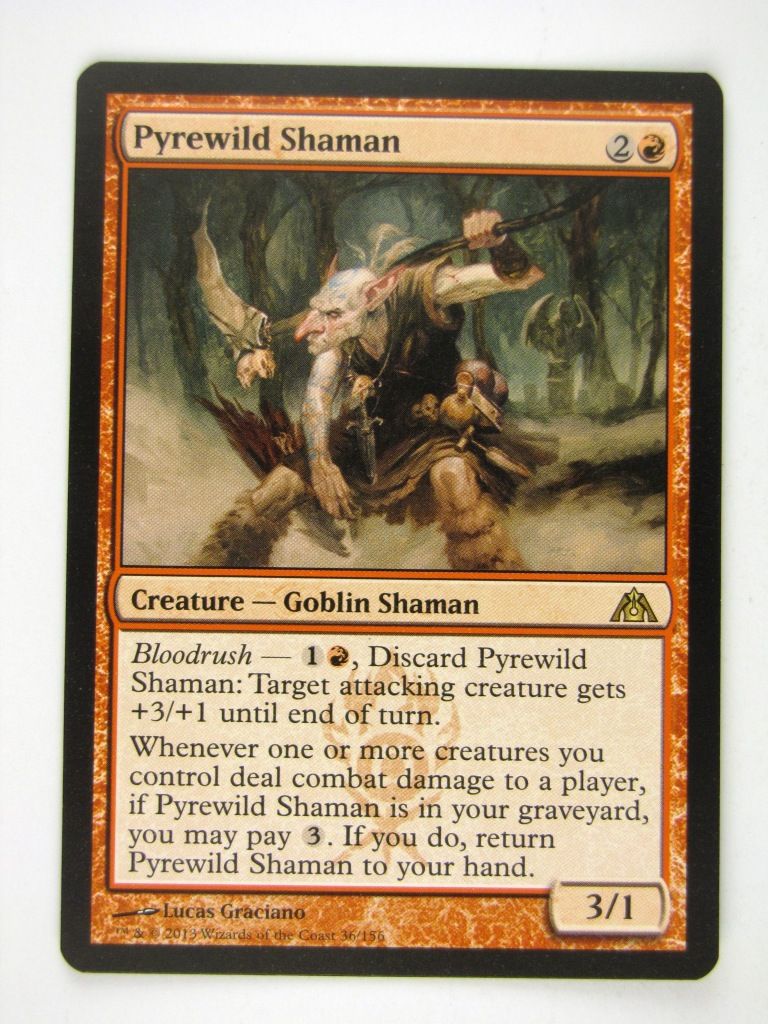 MTG played Cards: PYREWILD SHAMAN # 13H58