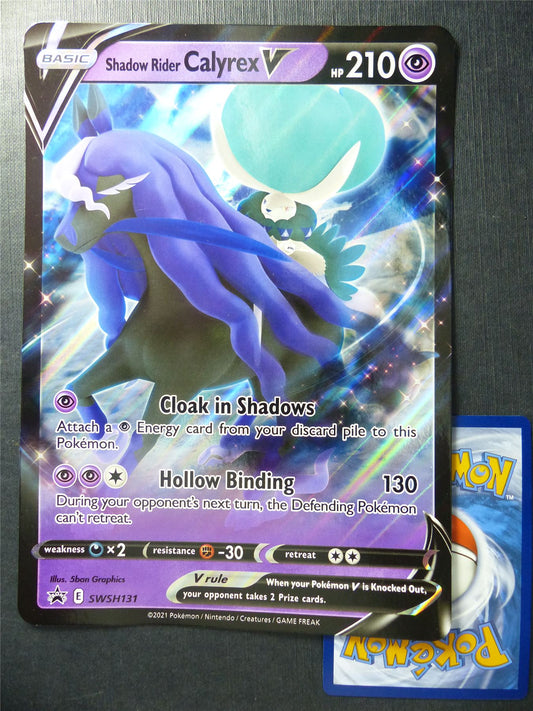 Shadow Rider Calyrex V SWSH131 Promo Holo Jumbo - Pokemon Cards #1EY