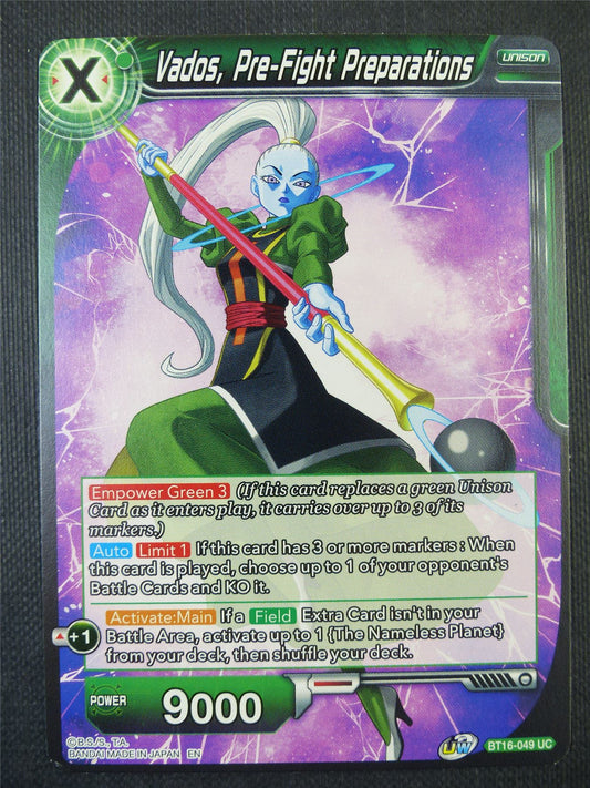Vados Pre-Fight Preparations - Dragon Ball Super Card #7Z2
