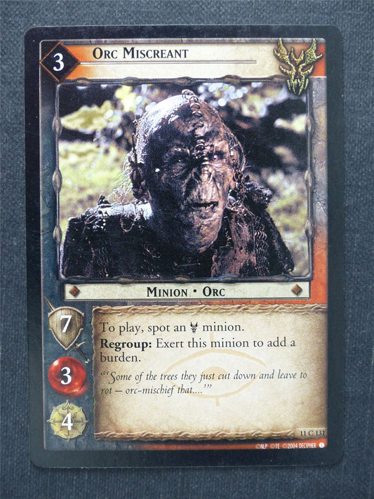 Orc Miscreant 11 C 131 - LotR Cards #M1