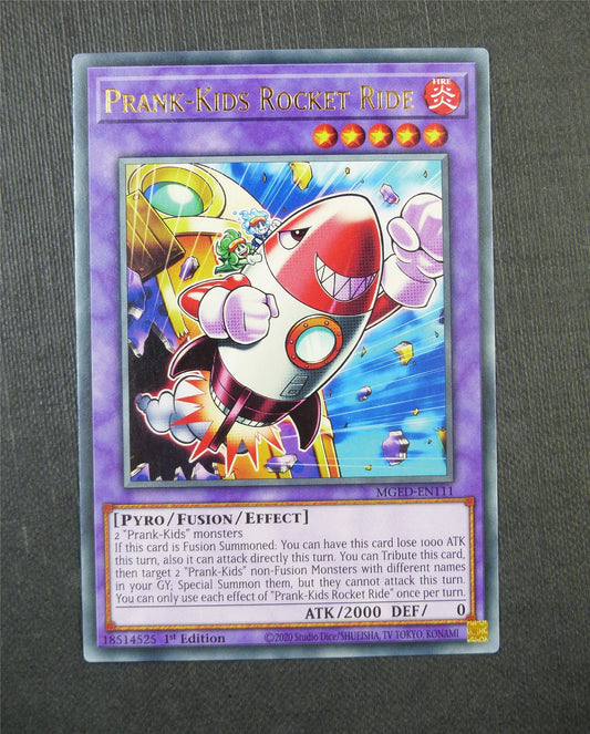 Prank Kids Rocket Ride MGED Rare 1st Ed - Yugioh Card #5EW