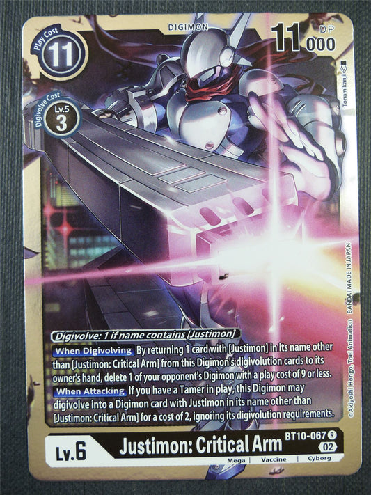 Justimon: Critical Arm BT10-067 R - Xros Encounter - Digimon Card #96T