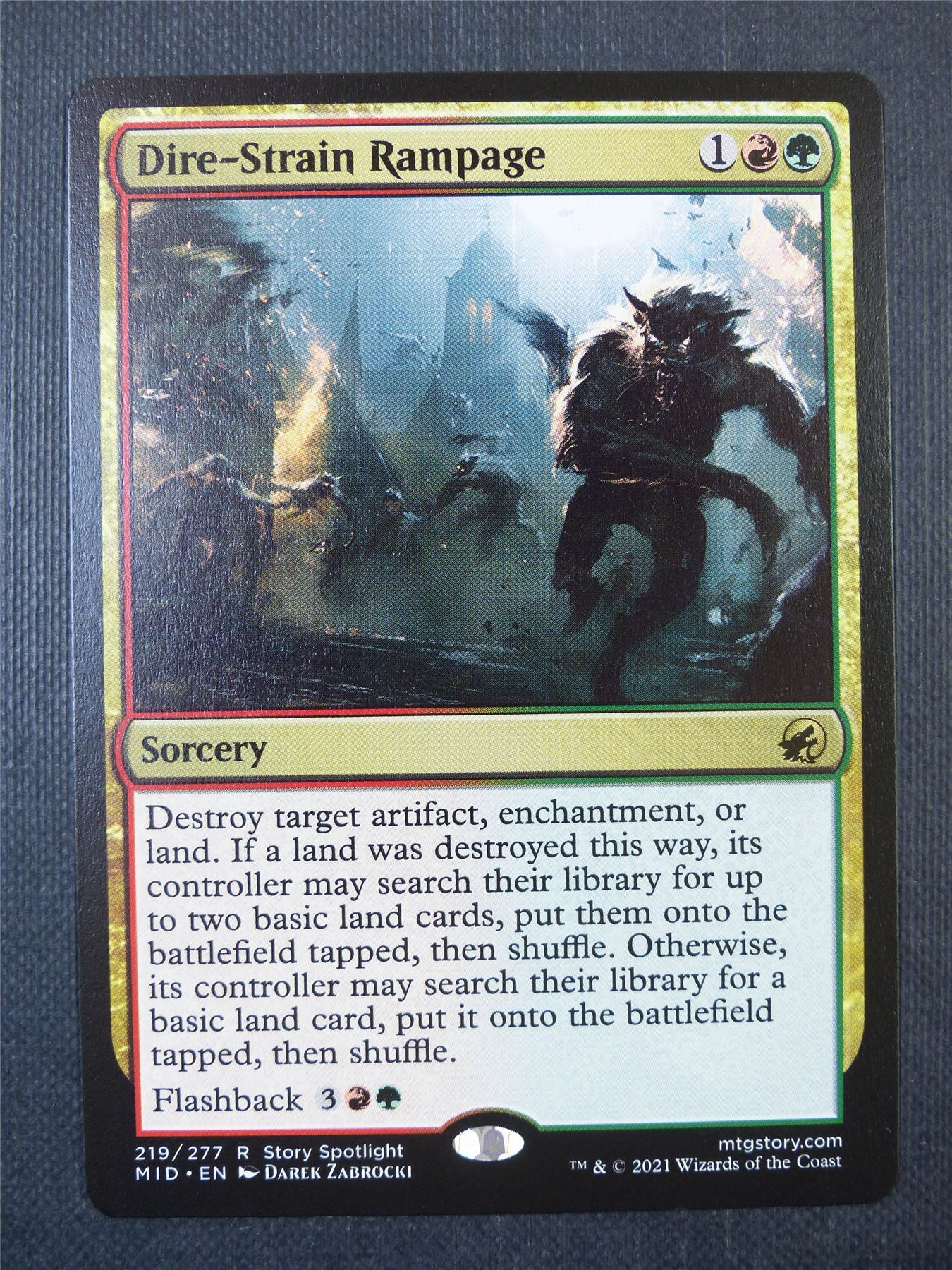 Dire-Strain Rampage - Mtg Card #8VV