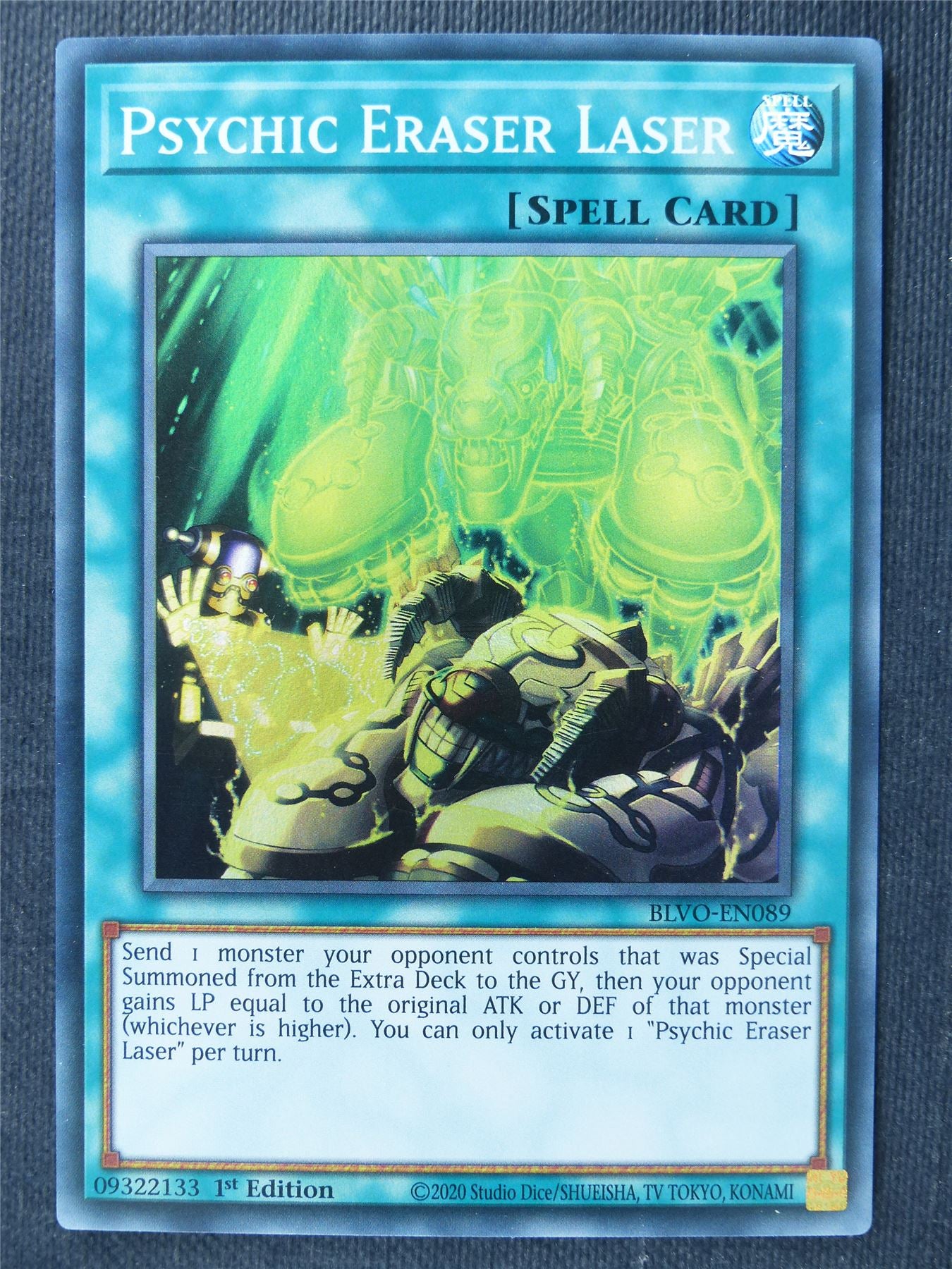 Psychic Eraser Laser BLVO Super Rare - 1st ed Yugioh Cards #37E