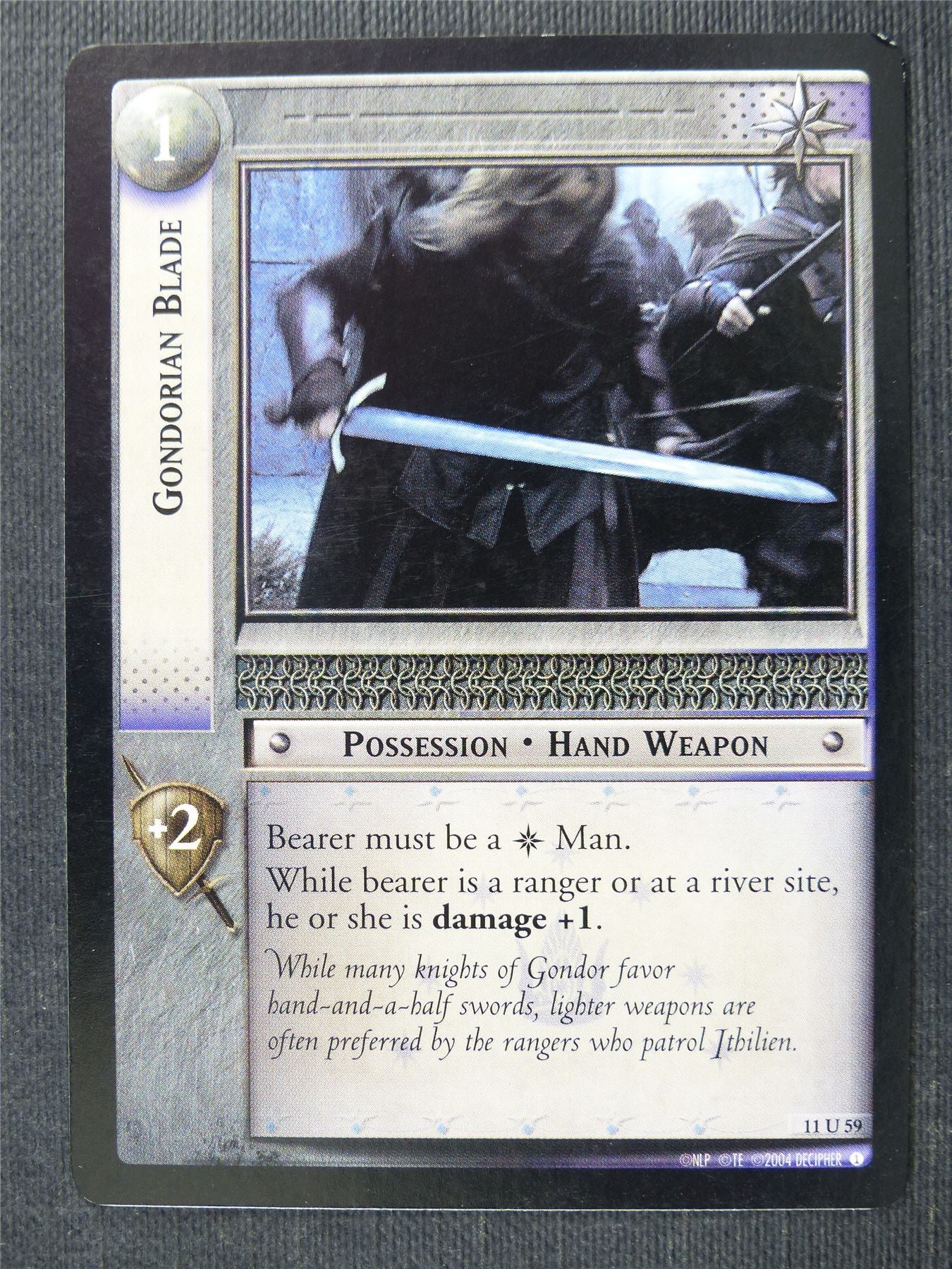 Gondorlan Blade 11 U 59 - LotR Cards #2V0