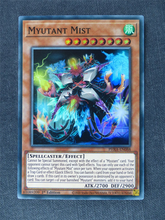 Myutant Mist PHRA Super Rare - 1st ed - Yugioh Cards #W9