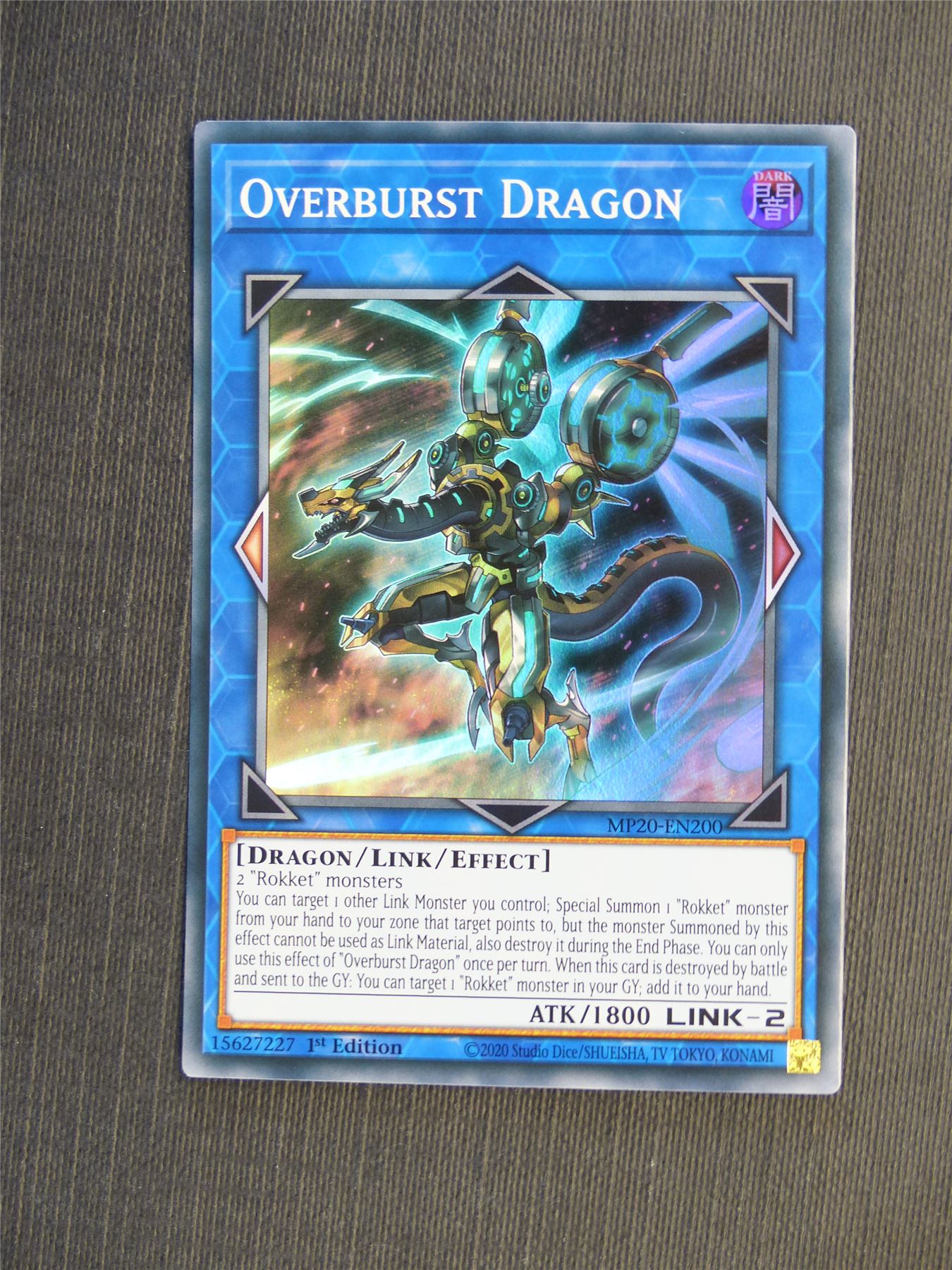 Overburst Dragon MP20 Super Rare - 1st ed - Yugioh Cards #5IA