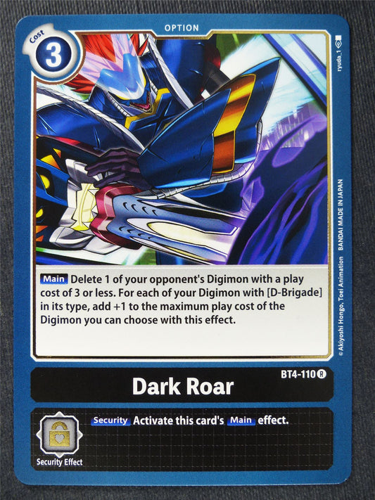 Dark Roar BT4-110 R - Digimon Cards #YD