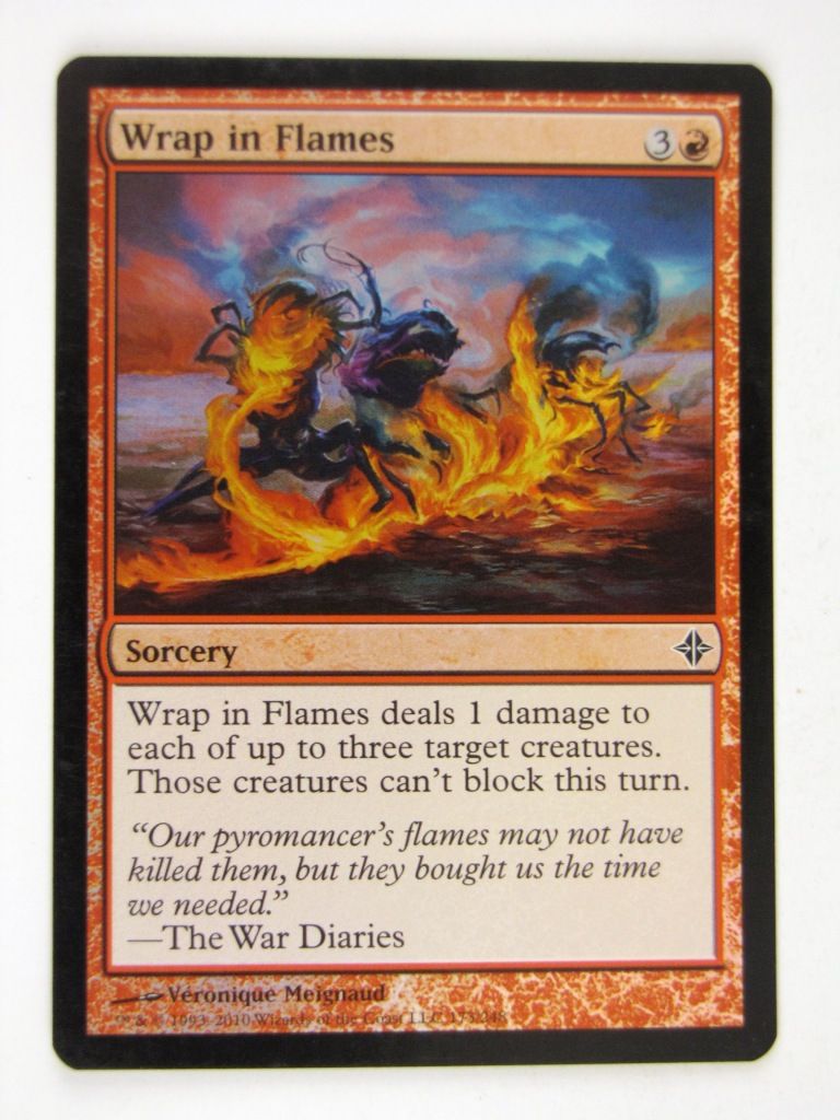 Mtg FOIL - WRAP IN FLAMES - played