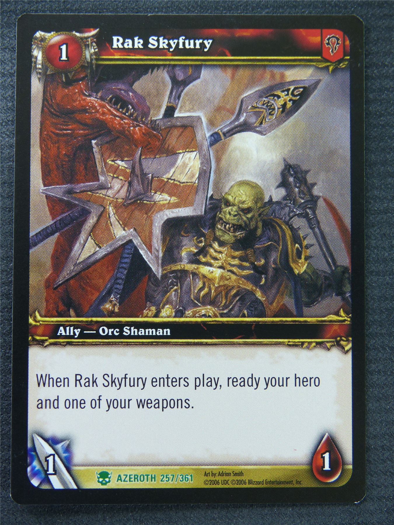 Rak Skyfury - Uncommon - World Of Warcraft #1EF