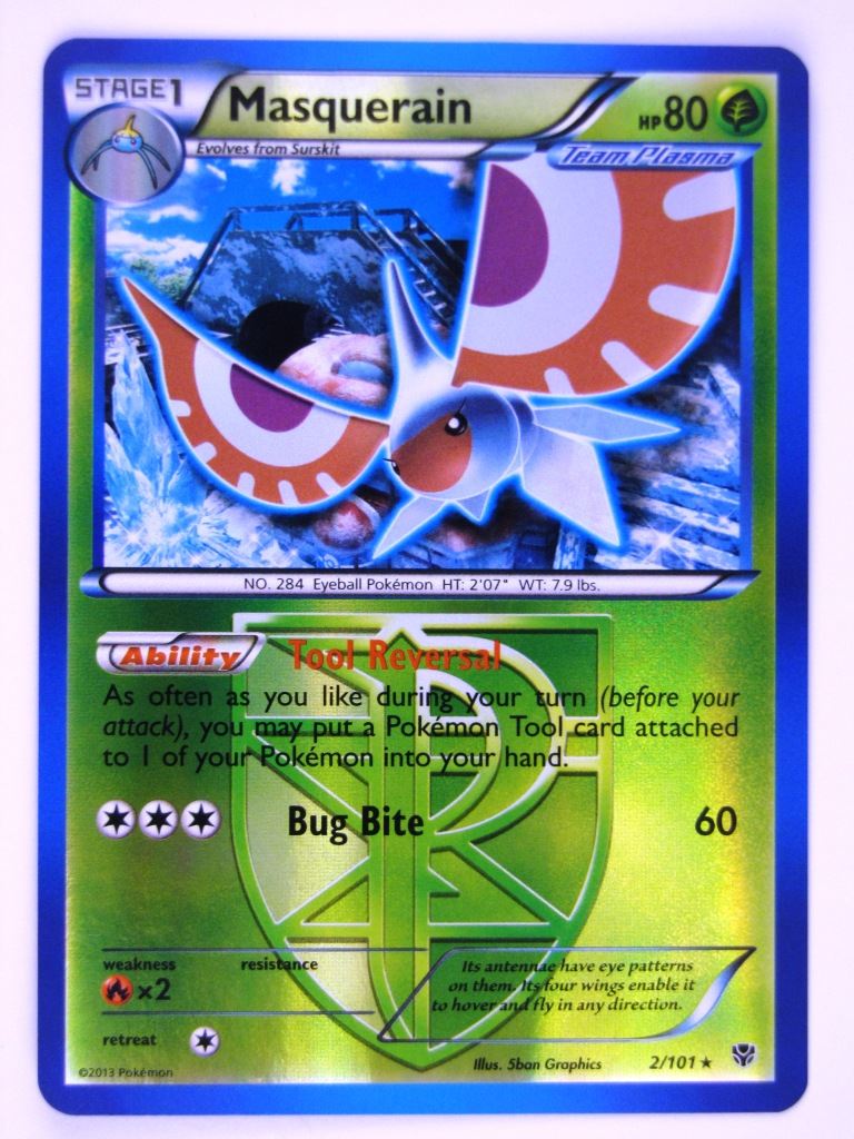 Pokemon Cards: MASQUERAIN 2/101 REVERSE HOLO # 19J37