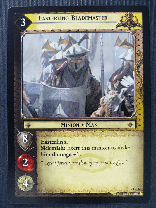 Easterling Blademaster 7 C 142 - LotR Card #3ET