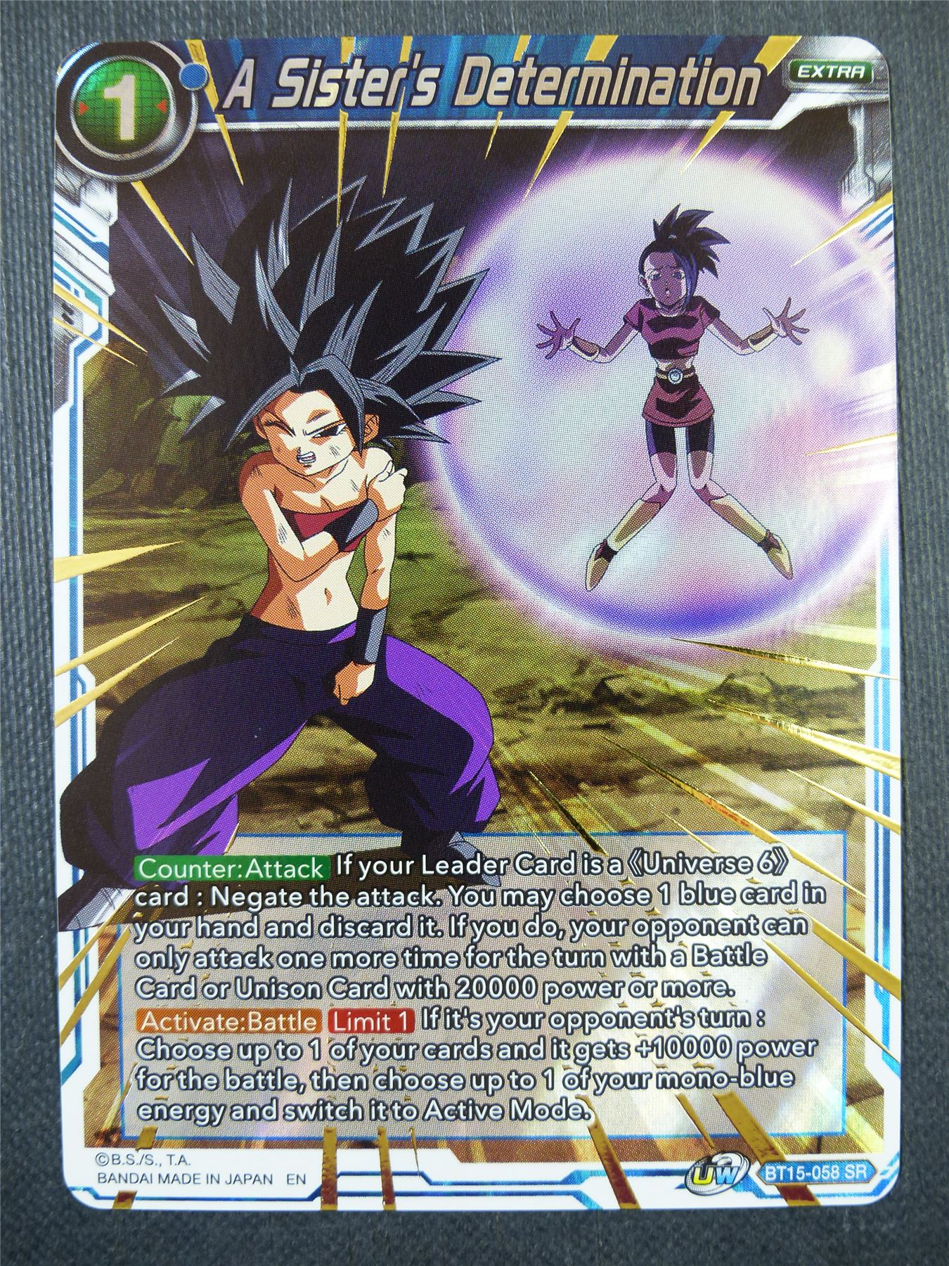 A Sister's Determination SR - Dragon Ball Super Card #59Y