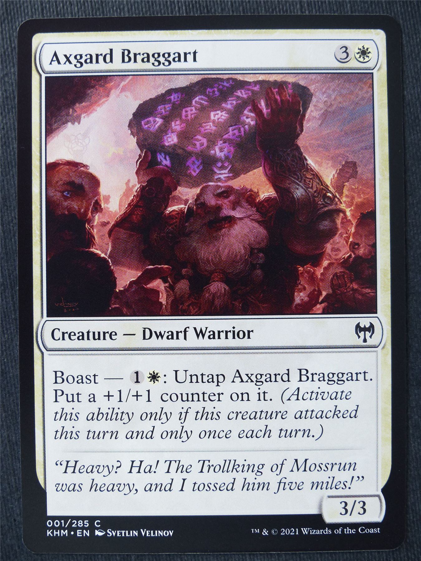 Axgard  Braggart - Mtg Magic Cards #Y