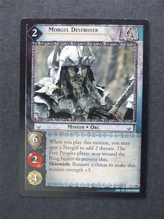 Morgul Destroyer 7 U 190 - LotR Cards #H