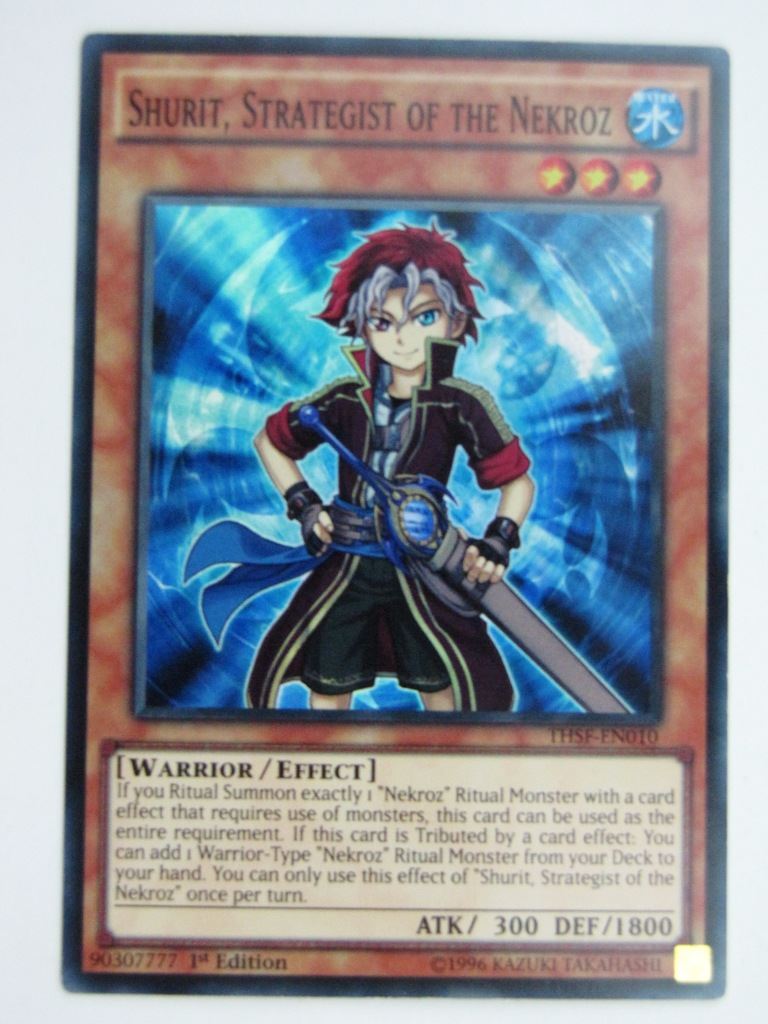 Yugioh Played Cards: SHURIT, STRATEGIST OF THE NAKROZ THSF SUPER RARE # 29G59