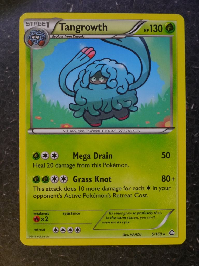 Pokemon Cards: TANGROWTH 5/160 RARE # 5J26