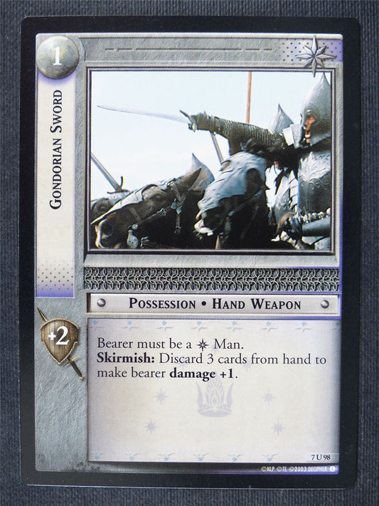 Gondorian Sword 7 U 98 - LotR Cards #3IJ