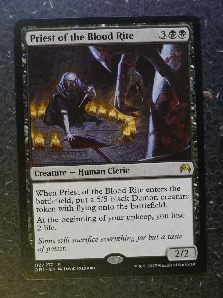 MTG Magic Cards: PRIEST OF THE BLOOD RITE # 7H54