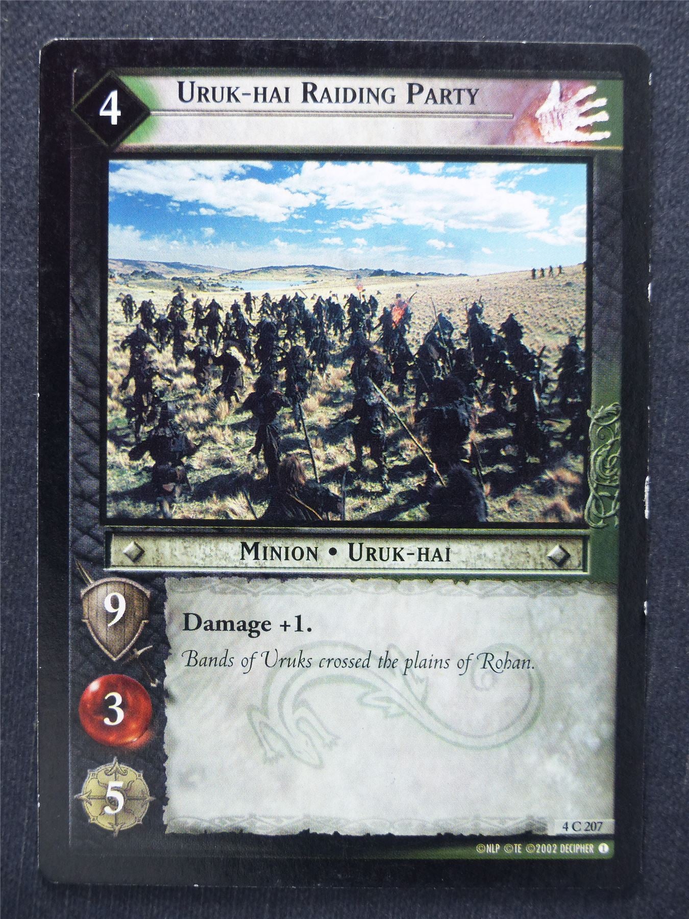 Uruk-Hai Raiding Party 4 C 207 - LotR Cards #R6