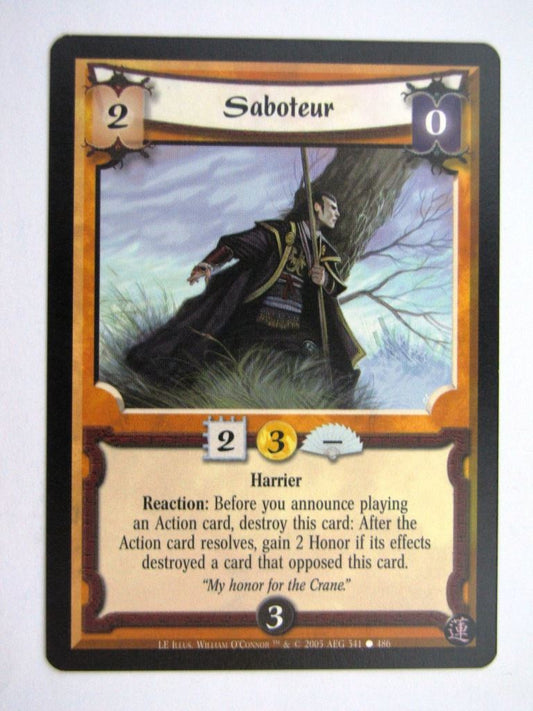 Vintage L5R Cards: SABOUTEUR # 27H52