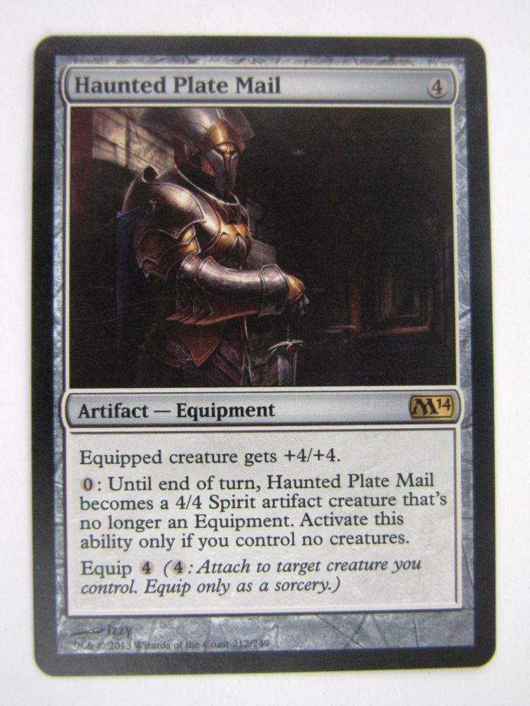 MTG Magic Played Cards: HAUNTED PLATE MAIL # 6E31