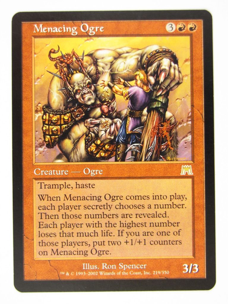 Mtg - MENACING OGRE - Played Rare