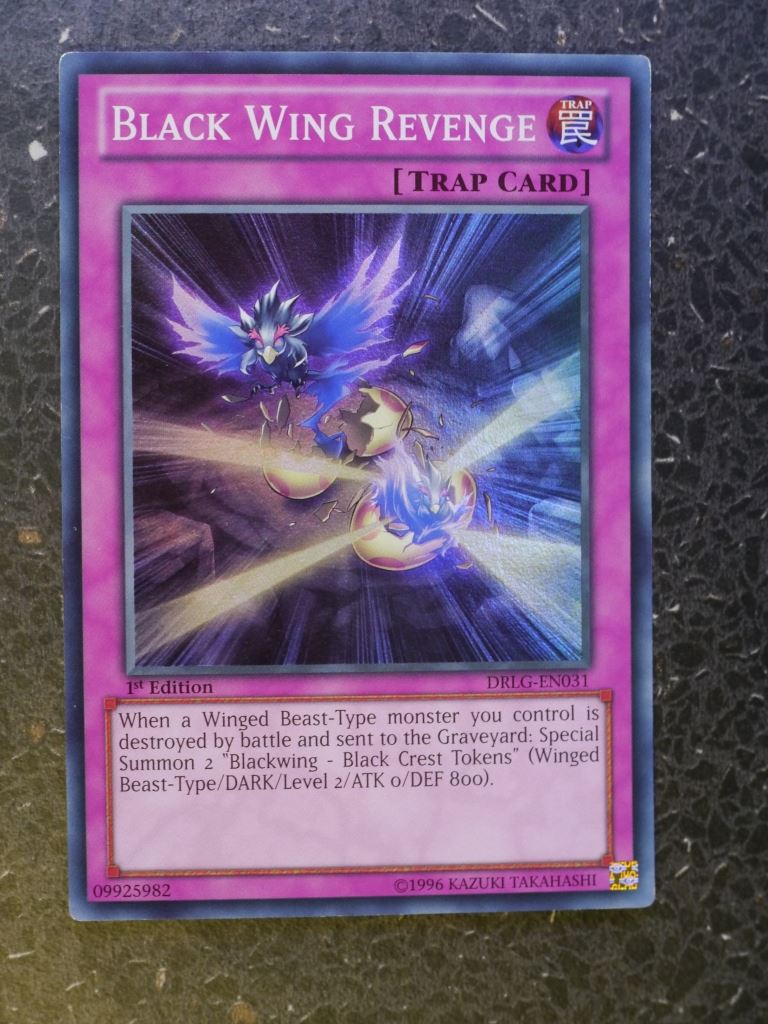 Yugioh Cards: BLACK WING REVENGE DRLG SUPPER RARE # 3H49