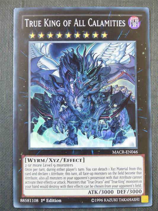 True King of All Calamities MACR Super Rare - 1st ed Yugioh Card #3BA