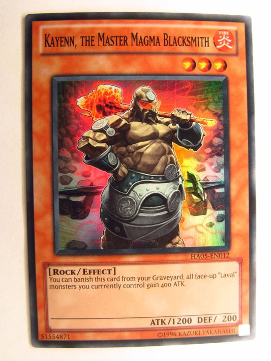 KAYENN, THE MASTER MAGNA BLACKSMITH HA07 SUPER RARE - Yugioh Card