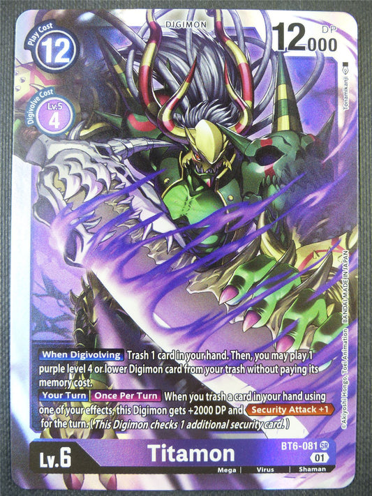 Titamon BT6-081 SR - Digimon Card #86I