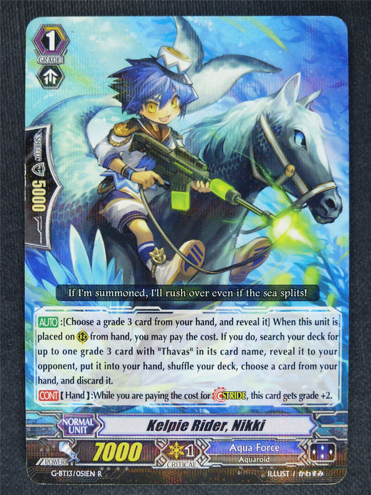 Kelpie Rider Nikki G-BT13 R - Vanguard Cards #KO