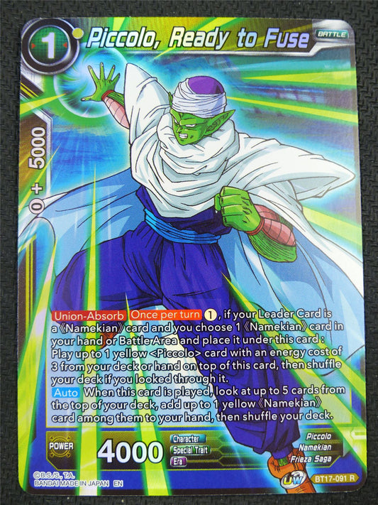 Piccolo Ready to Fuse BT17 R Foil - Dragon Ball Super Card #60F