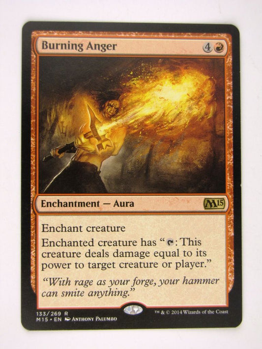 MTG played Cards: BURNING ANGER # 13H17