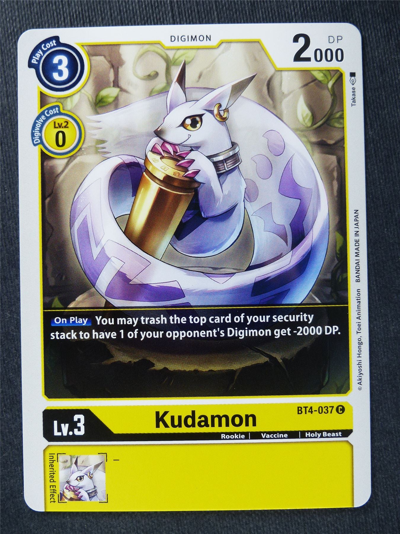 Kudamon BT4-037 C - Digimon Cards #ZU