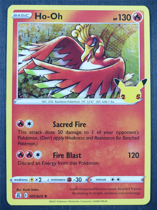 Ho-Oh 001/025 Holo - Pokemon Card #8W1