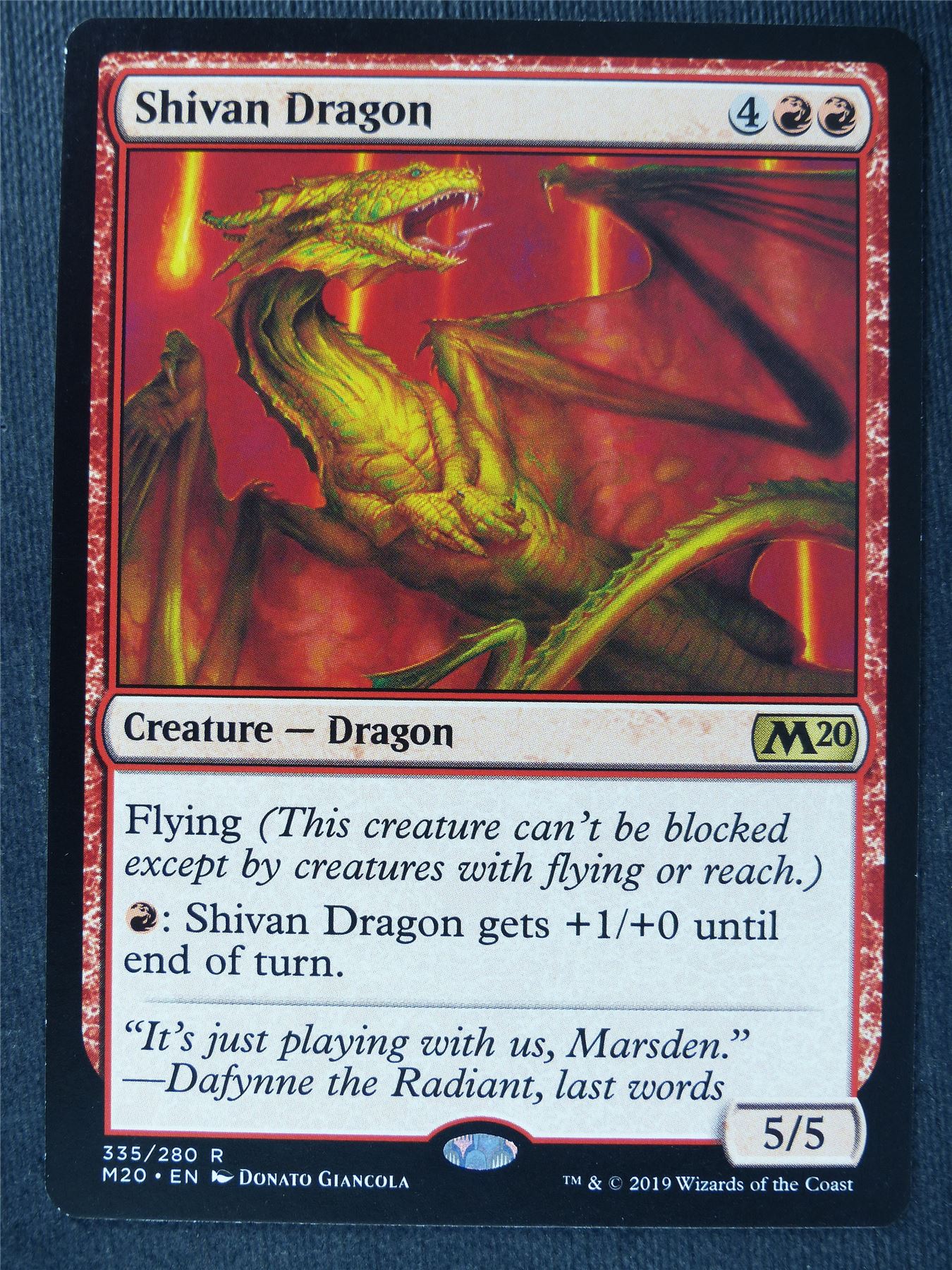 Shivan Dragon - Mtg Magic Cards #SH