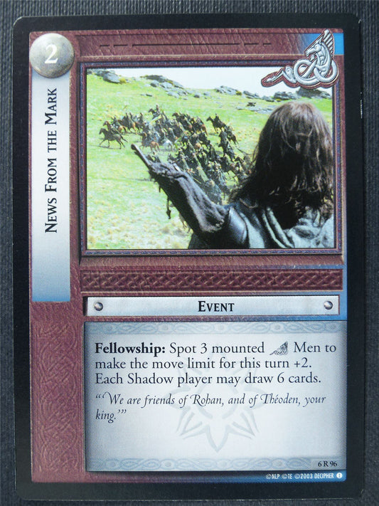 News From The Mark 6 R 96 - LotR Card #3HJ