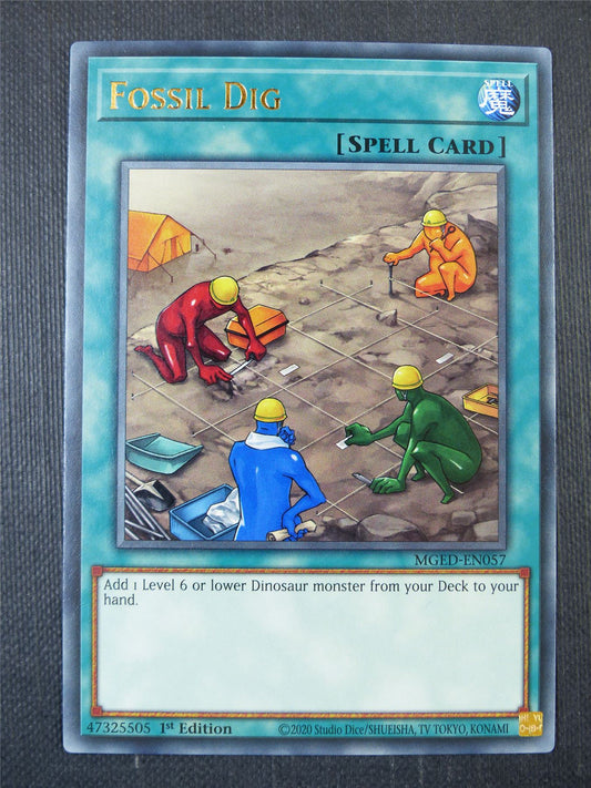 Fossil Dig MGED Rare - 1st ed Yugioh Card #9EK